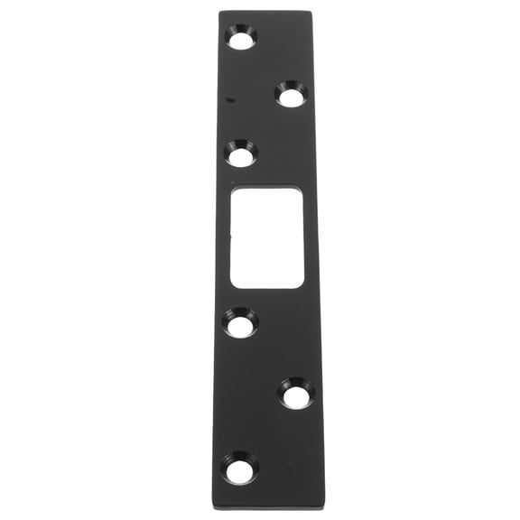 YOSADIER Rectangular Door Strike Plate Stainless Steel Home Security Black 1 Set