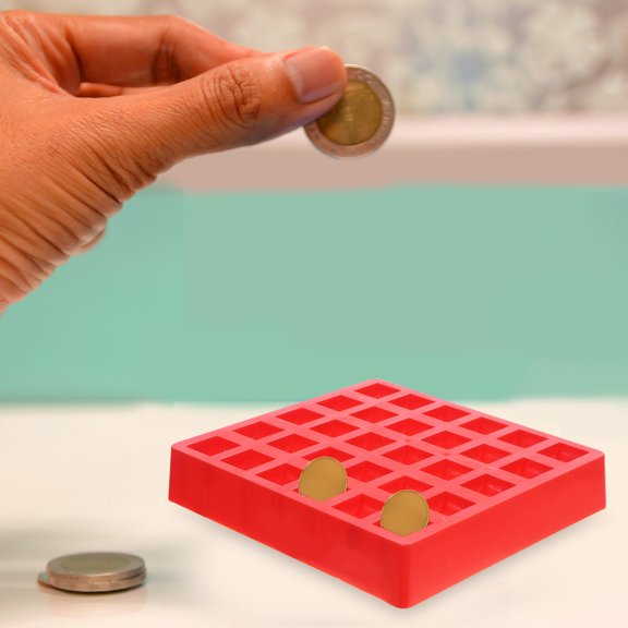 YOSADIER Red Coin Container Plastic Coin Case Perfect for Collecting and Daily Use