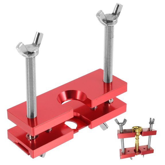 YOSADIER Red Brass Instrument Puller Tool Adjustable Durable Remover for Trumpet and Trombone Mouthpieces