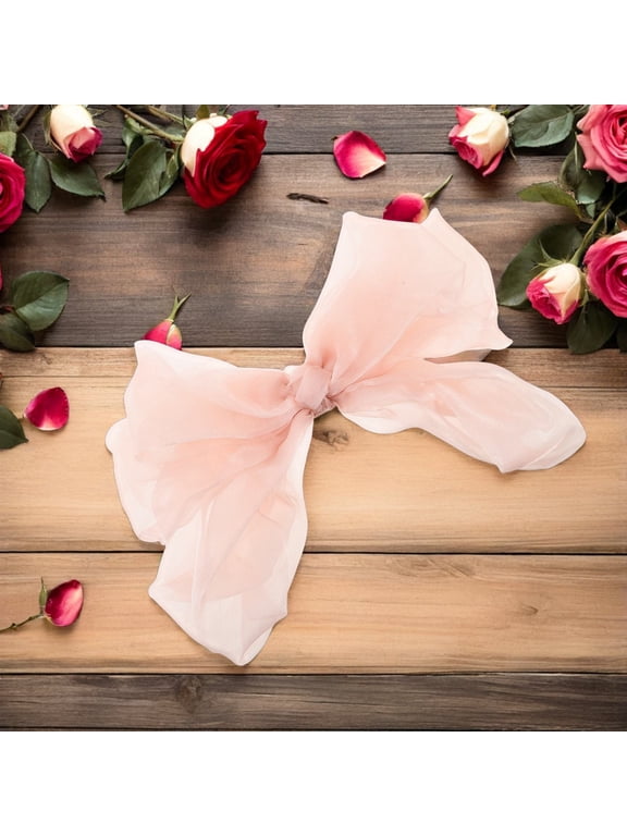 Ribbon Hair Bow Clip for Women and Girls, Comfortable Hold, Perfect for Dressy and Casual Hairstyles
