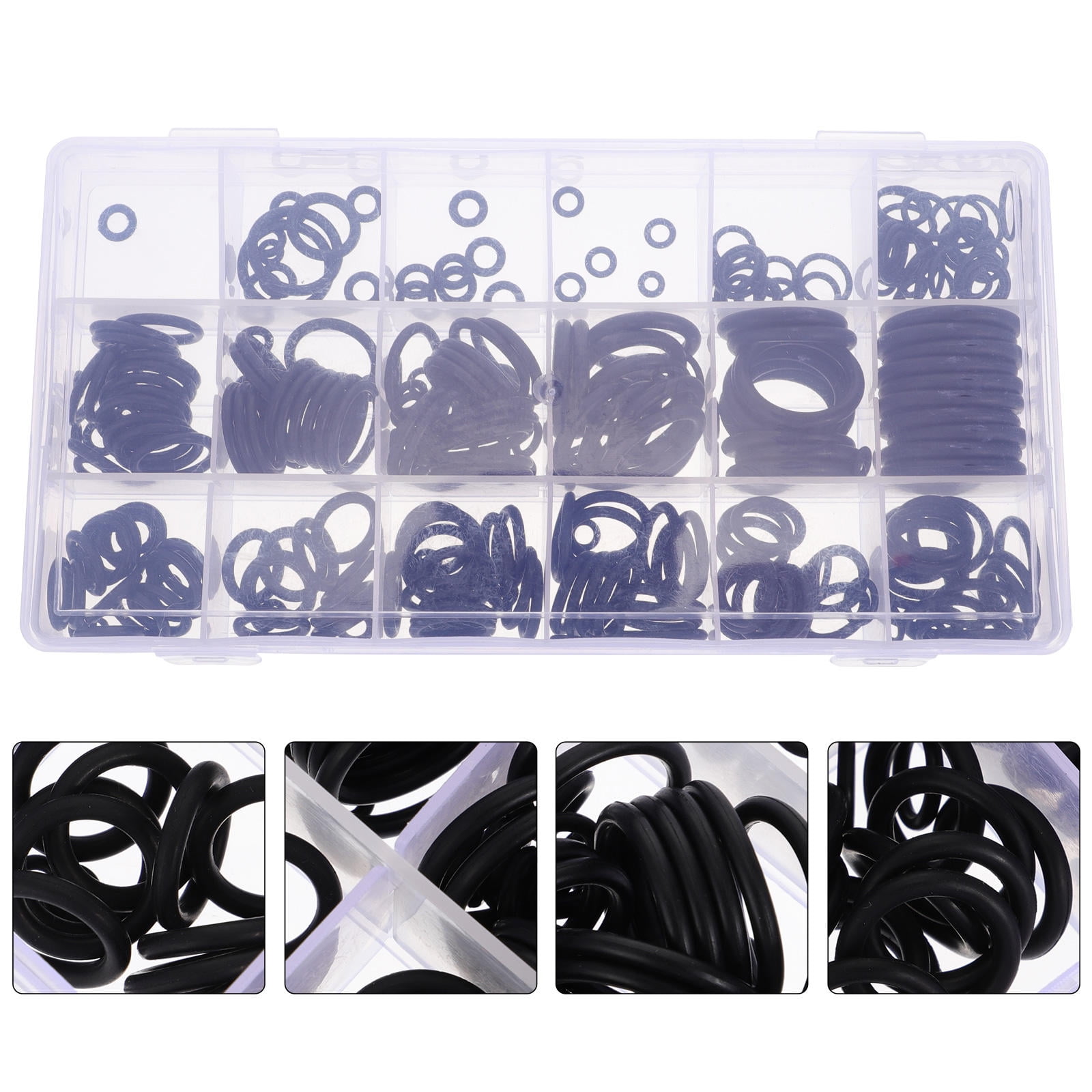 Kit De 279 Joints Toriques (O-Rings) - 18 Tailles - Caoutchouc Noir - Pour Automobile, Plomberie, Hydraulique