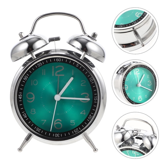 YOSADIER Silent Quartz LED Clock with Green Backlight, Ideal for Bedroom, Office, and Home Decor Use