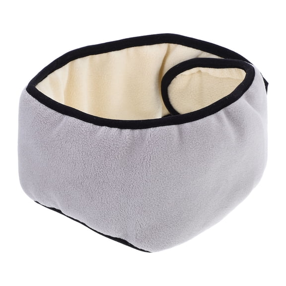 YOSADIER Windproof Grey Ear Warmers for Sleep Noise Reduction Soft Fleecelined Ear Muffs with Adjustable Headband