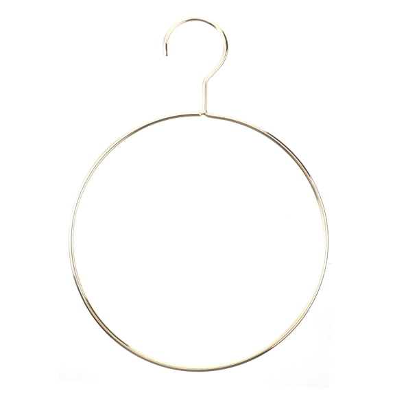 YOSADIER Metal Round Coat Hanger in Golden Color for Closet Organization and Wrinkle Free Clothes