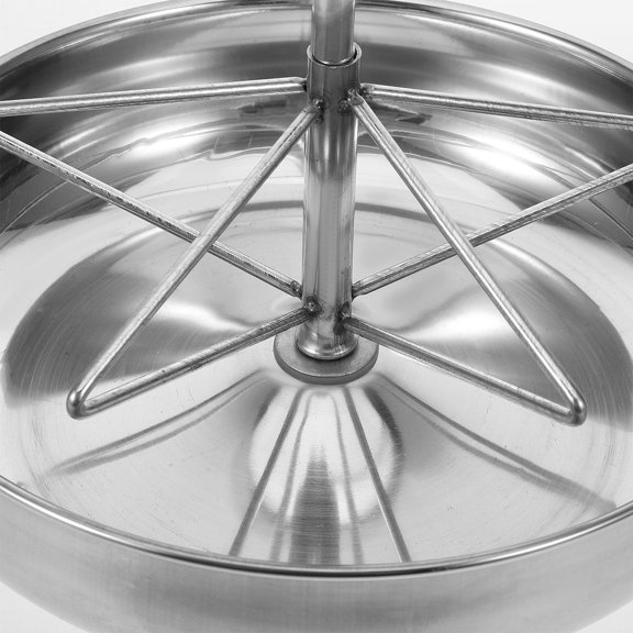 YOSADIER Stable Stainless Steel Pig Feeding Trough with Large Capacity Suitable for Indoor Outdoor Use