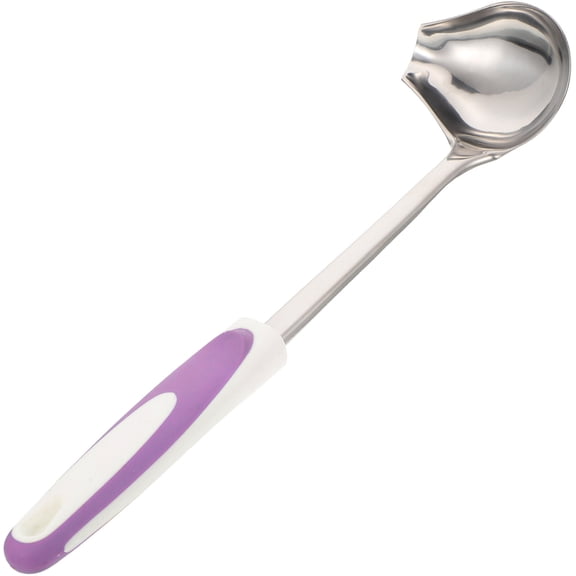 YOSADIER Stainless Steel Sauce Ladle with Pouring Spout Purple Kitchen Accessory for Sauces and Gravies