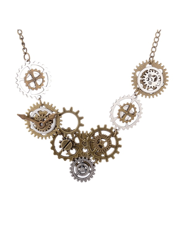 Steampunk Necklace for Women Chic Gear 1Pack