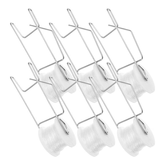 YOSADIER Tomato Hooks With String In White For Greenhouse Space Saving 6Pcs