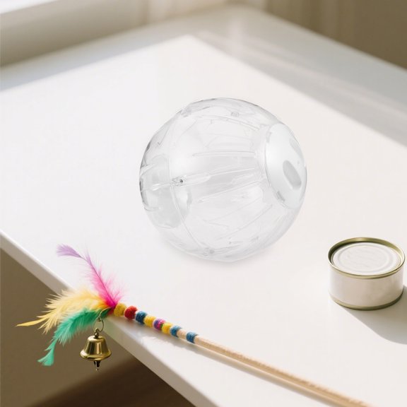 YOSADIER Transparent Plastic Hamster Running Wheel for Gerbils Squirrels with Silent Operation