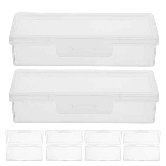 YOSADIER 6-Pack Transparent Plastic Jewelry Organizer Boxes for Women, Storage Containers