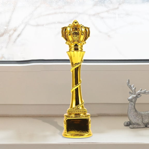 YOSADIER Trophy Decor Resin Award Trophy Golden Creative Design Recognition for Employees 1Pack