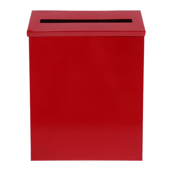 YOSADIER Vintage Red Metal Mailbox Wall Mount Retro Style Tinplate Home Storage Organizer
