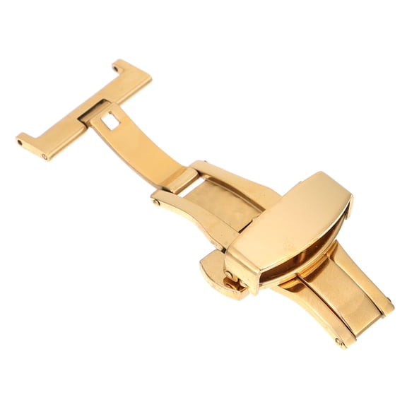 YOSADIER Creative Golden Stainless Steel Watch Buckle, Safe and Easy to Use
