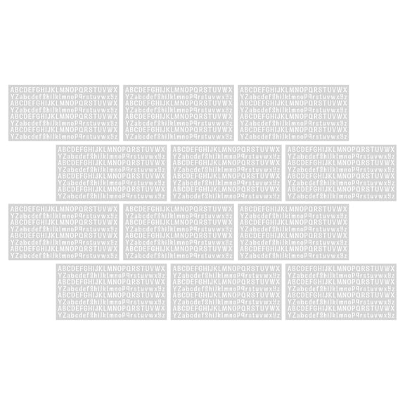 YOSADIER White PVC Alphabet Stickers for Scrapbooking and DIY Creative Projects