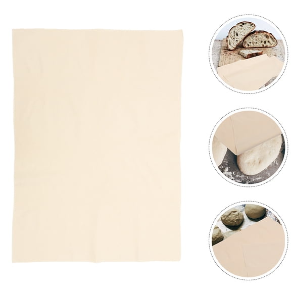 YOSADIER White Cotton Linen Bread Baker Proofing Cloth for Dough Rising, Baking, Kitchen Use, and Artisan Bread Making