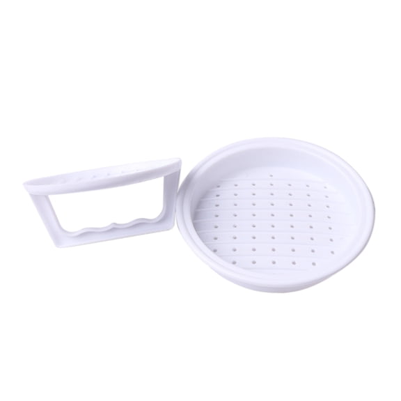 YOSADIER White Microwave Maker for Hamburger Patty Making with Adjustable Thickness Feature