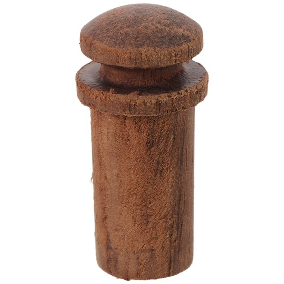 YOSADIER 12mm Wood Guitar Strap Lock Button, Wooden End Pin Strap Button for Acoustic Electric Bass Guitar Ukulele Parts