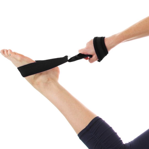 YOSADIER Working Out Exercise Bands Black Cotton 1Pcs for Assisted Stretch and Warm Up