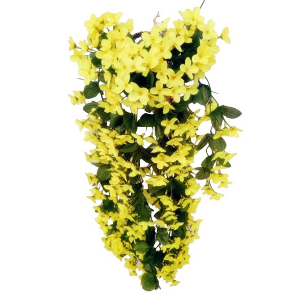 YOSADIER Yellow Silk Lavender Fake Flowers for Cafe Store and Bookstore Decoration