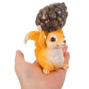 YOSADIER Squirrel Statue for Garden Themed Party Decoration Multi Resin for Homeowners 1Pack