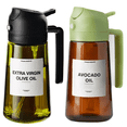 thumbnail image 1 of YOSANG PRE 16oz/470ml Light-Blocking Dark Oil Sprayer for Cooking, 2 in 1 Olive Oil Dispenser Bottle for Kitchen, Premium Dark Green Glass Oil Bottle, Food-Grade Oil Mister for Air Fryer, BBQ (Black), 1 of 8