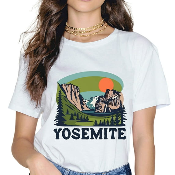 YOSEMITE Nature Print white T-Shirt.