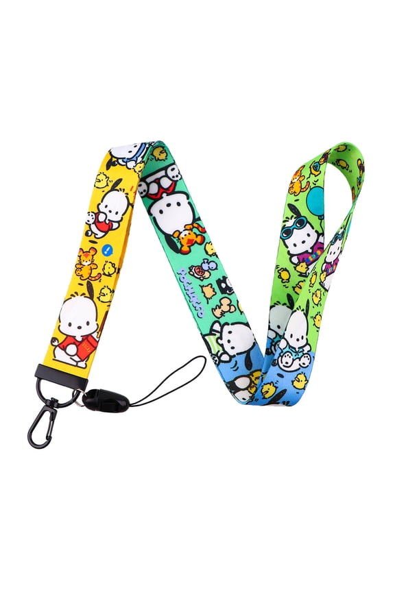 YOSENING Cartoon Pochacco Phone Lanyard - Woven Strap with Detachable Keychain - Cute Cellphone Neck Strap QQH624-1532