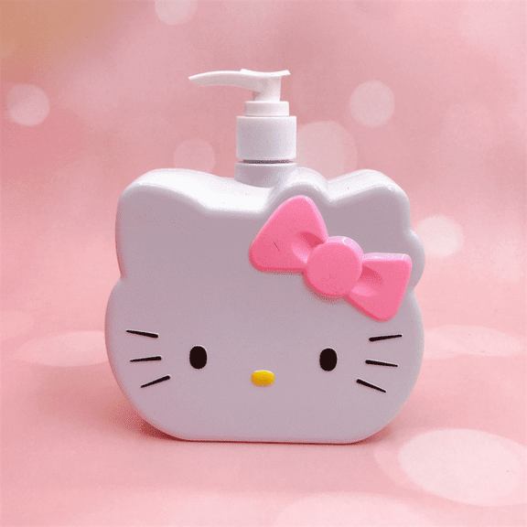 YOSENING Hello kitty Cartoon Cat 750ml Pump Bottle - Cute Shampoo & Soap Dispenser for Bathroom or Kitchen - Leak-Proof Gift Idea QQH624-636