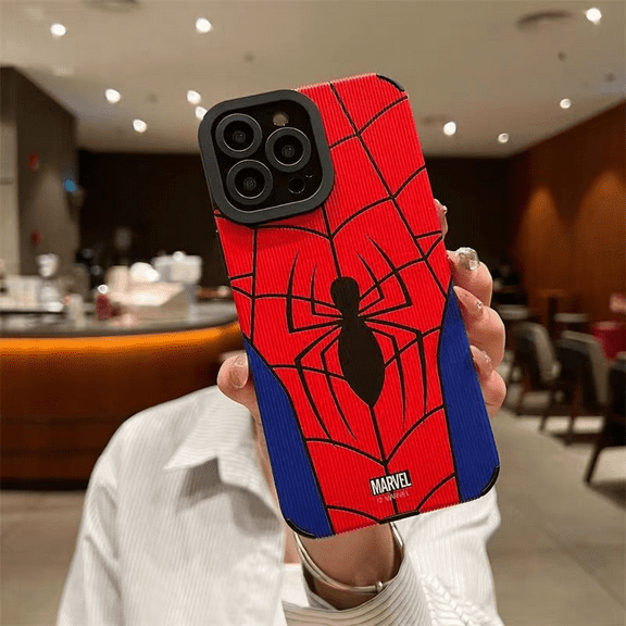 YOSENING Spider Man Superhero-Themed Silicone Case for iPhone 14 - Soft Flexible Cartoon Design Protective Cover QQH624-063