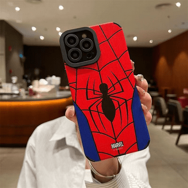 YOSENING Spider Man Superhero-Themed Silicone Case for iPhone 15 - Soft Flexible Cartoon Design Protective Cover QQH624-067