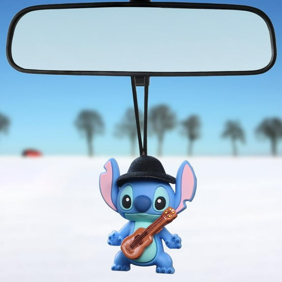 YOSENING Stitch Car Swing Ornament, Decoration, Mirror Hanging Interior Accessories, for Car Rear View Mirror（4Pcs） SD621-085