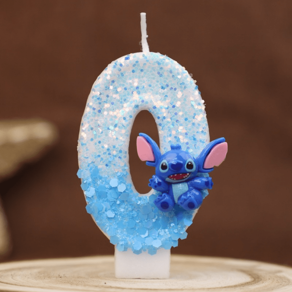 Cartoon Number Birthday Candle - Red White Blue Hero Style 0-9 Cake Topper For Kids Parties (Number 3) - View #5