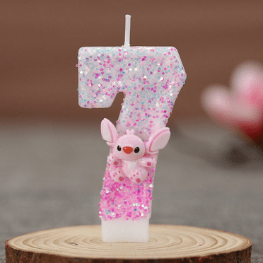 YOSENING Stitch Number Birthday Candles - Cartoon Colour Changing Cake Decorations for Kids’ Parties, Fun Designs Birthday Party Decorations SD621-060