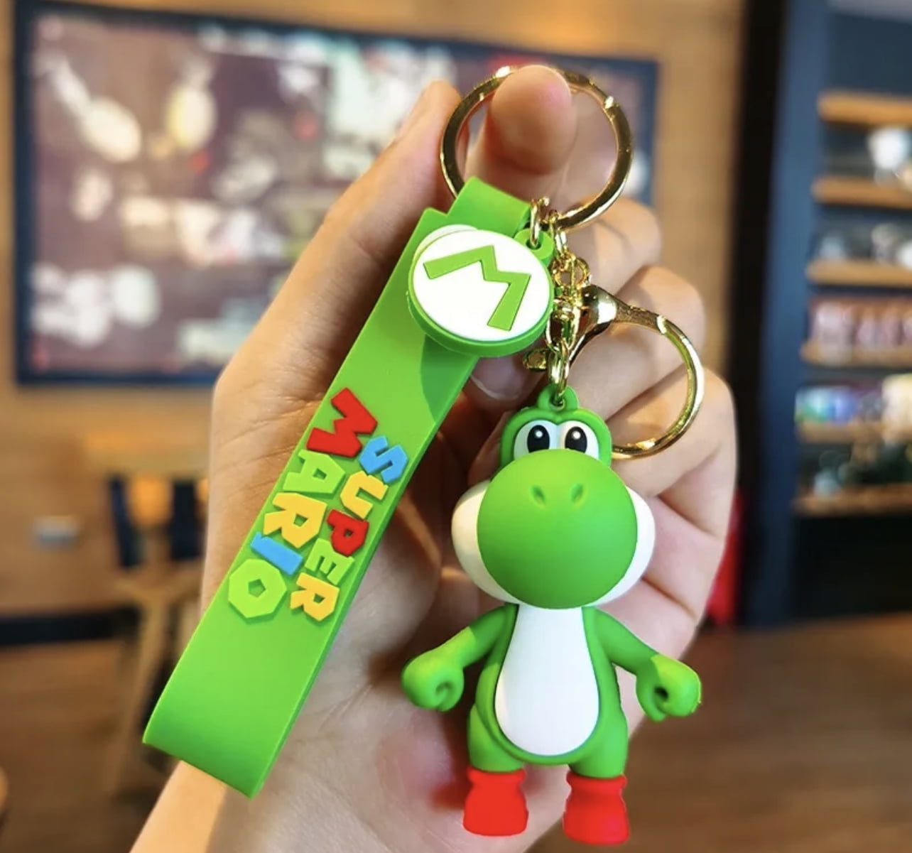 YOSHI Super Mario Characters 3D Keychain Quality Silicone Carrying
