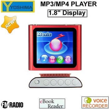 YOSHIMA 2GB 1.8” TFT Screen MP3/MP4 Multimedia Player (Pink) - New