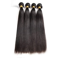 YOSICL Peruvian Straight Hair Bundles Virgin Unprocessed Human Hair Weave Extensions 100g/pc 16 Inches 1PC
