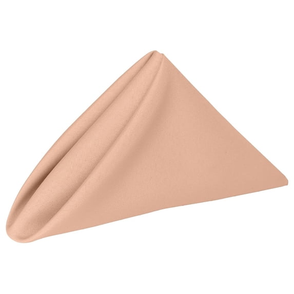 YOSITiuu -10 Dozen- 20 x 20-Inch Polyester Cloth Dinner Napkins, Peach