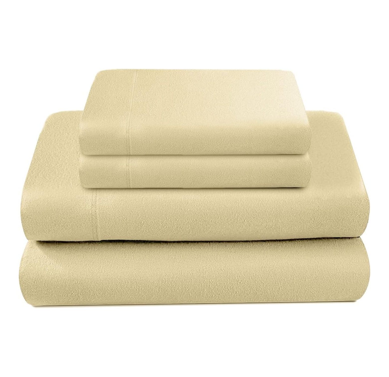 YOSITiuu 100 Cotton Double Brushed Flannel Sheet Set 170 GSM