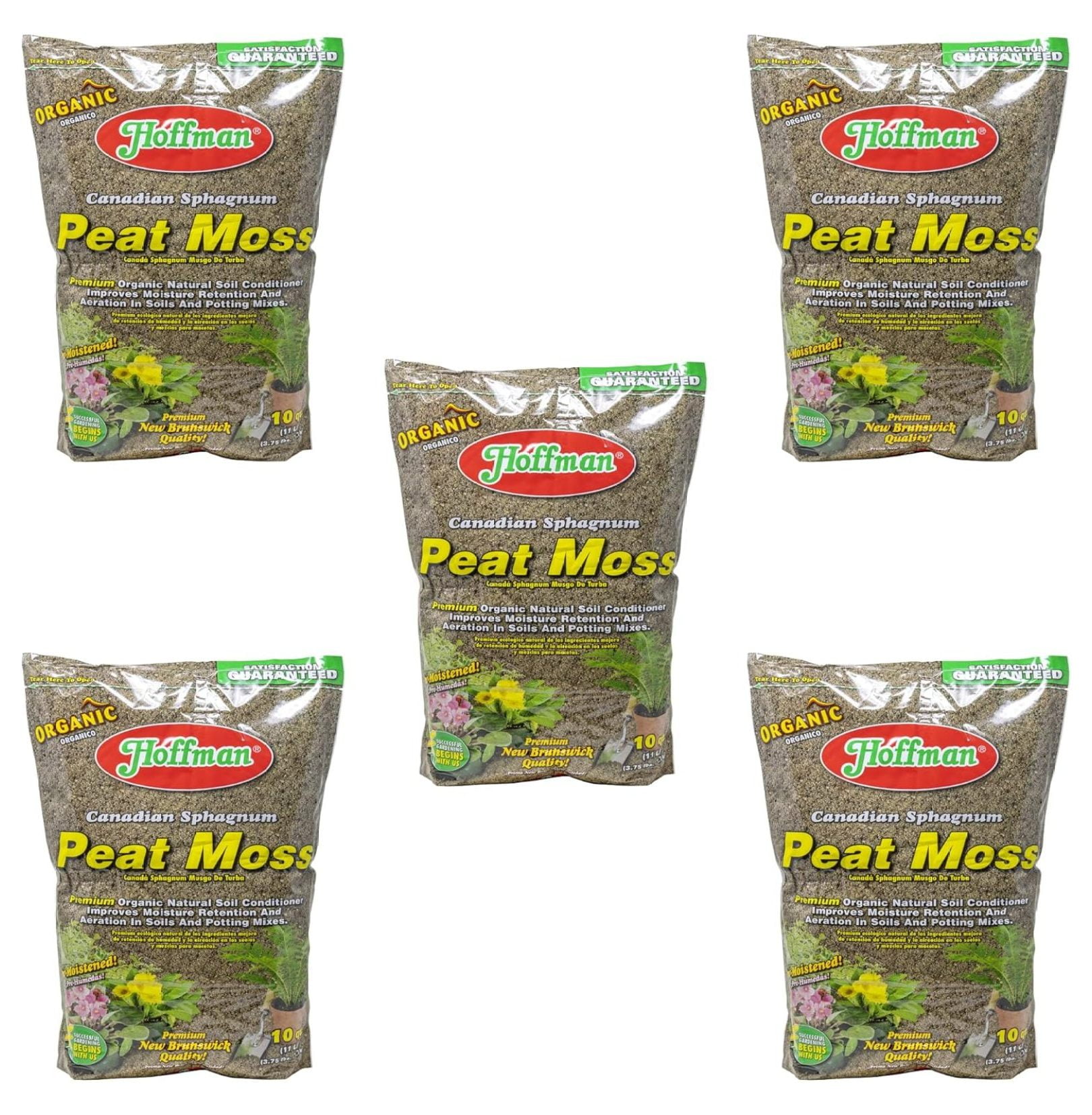 YOSITiuu 15503 Canadian Sphagnum Peat Moss, 10 Quarts (5-Pack)