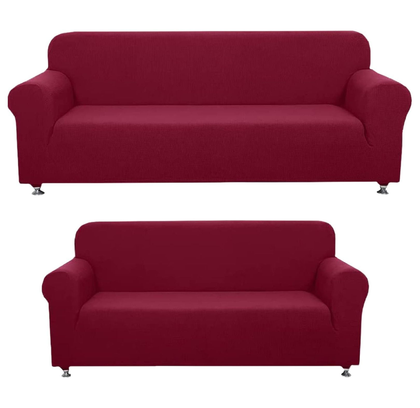 YOSITiuu 2-Piece Sofa and Loveseat Slipcovers, Couch and Loveseat ...
