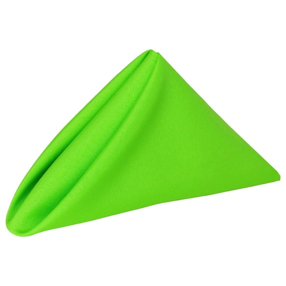YOSITiuu -3 Dozen- 20 x 20-Inch Polyester Cloth Dinner Napkins, Neon Green