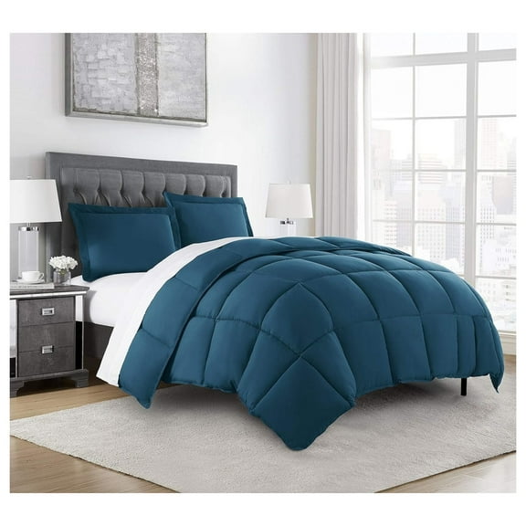 YOSITiuu 3-Piece Down Alternative Comforter Set - Lightweight All Luxurious Brushed Microfiber Comforter (King, Teal)