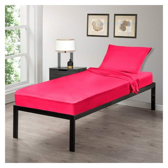 YOSITiuu 30" x 75" Cot Size 3-Piece Bed Sheet Set, Made of Ultra Soft Cotton, Perfect for Camp Bunk Beds/RVs/Guest Beds Hot