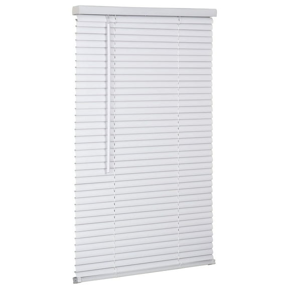 YOSITiuu Cordless 1" Vinyl Mini Blind 59" Wide x 60" Long, White (MLX5960WH)
