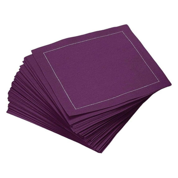 YOSITiuu Luxury Cotton Cloth Cocktail Napkins - Bar Napkins, Party Napkins, Beverage Napkins, Events, Holiday, Wedding, Birthday, Parties - 4.5" x 4.5" - Disposable (50 x) Pickled Beet
