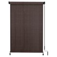 thumbnail image 1 of YOSITiuu Outdoor Shade Fabric for Porch Gazebo, Patio Cordless Blinds Roll Up Shade (5' W X 6' L), Chocolate, 1 of 6