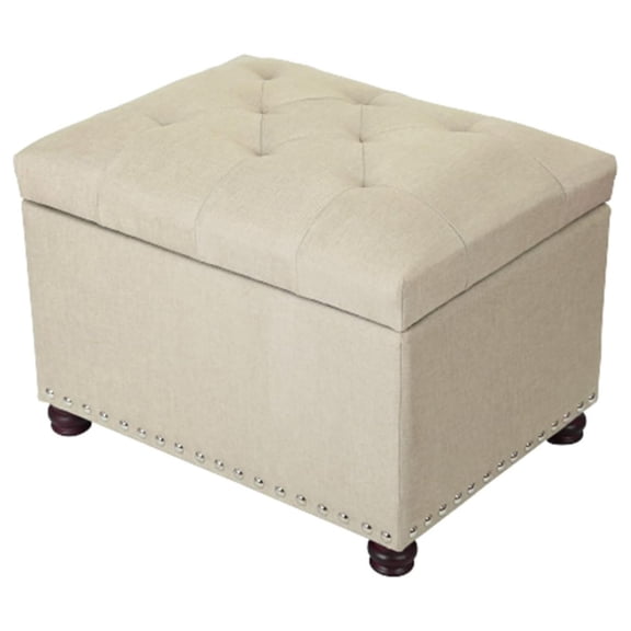 YOSITiuu Storage Ottoman Rectangular Fabric Organization Tufted Bench Footrest for Living Room Bedroom