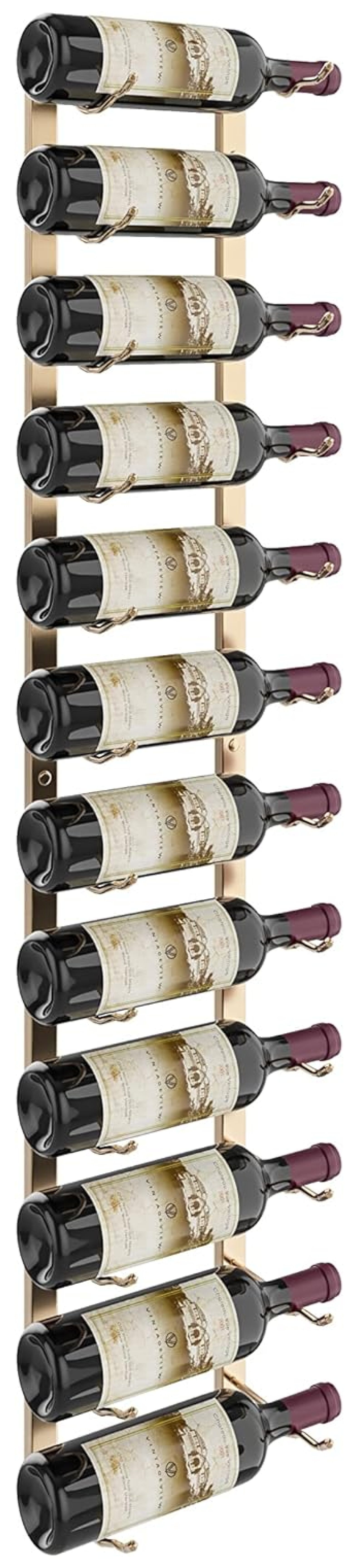 YOSITiuu W Series Luxe Wine Rack 4 Metal Wall Mounted Wine Rack