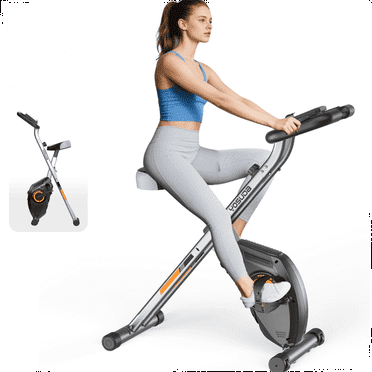 YOSUDA Folding Exercise Bike, Indoor Home Stationary Bike Workout 270LB Capacity