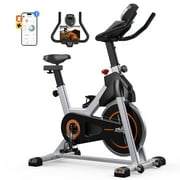 YOSUDA Exercise Bike Magnetic Stationary Indoor Cycling Bike for Home 330 Lbs Weight Capacity, Comfortable Seat Cushion and Bluetooth